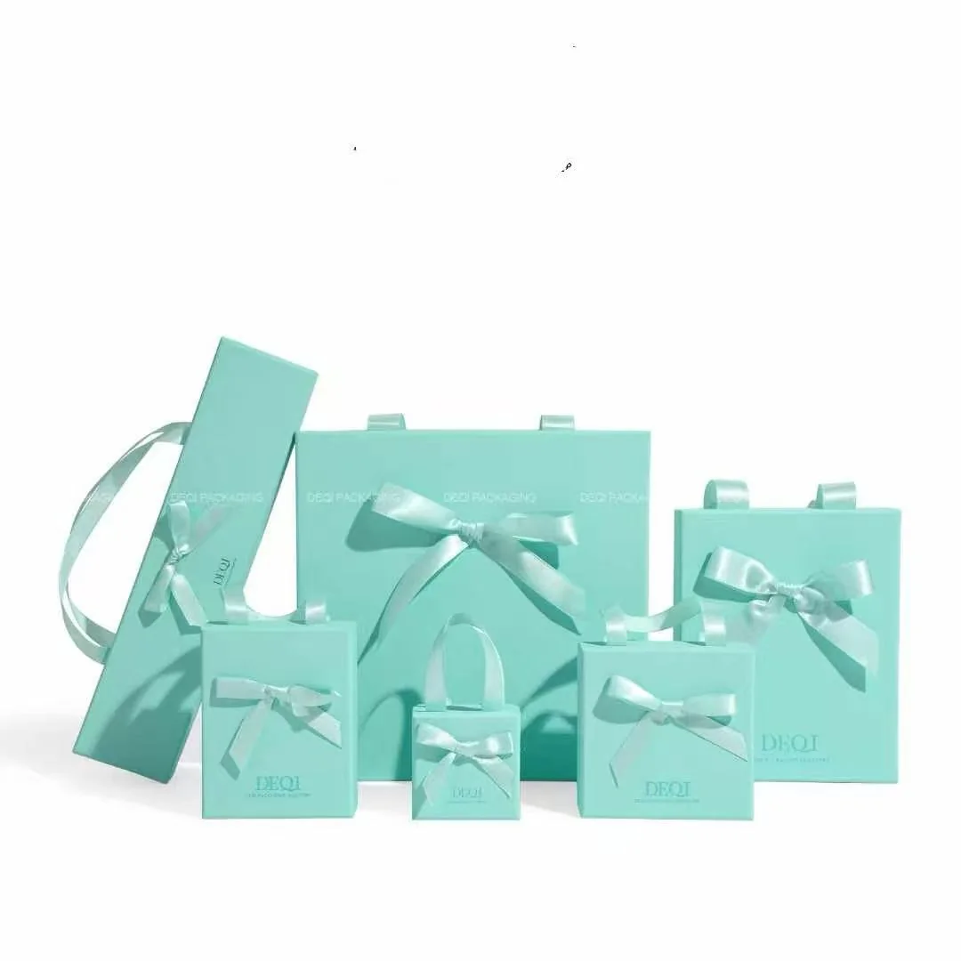 Turquoise Boutique Packaging Set — A