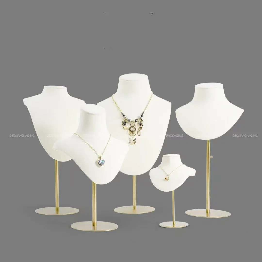 Gold-Base Necklace Bust Collection